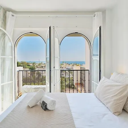 Apartment Faro Vii Cozy And Unique With Pool Sea Views, 7 Minutes Walking From The Sea In Mijas Costa & Fuengirola *