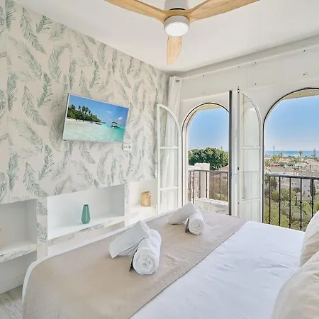 Faro Vii Cozy And Unique With Pool Sea Views, 7 Minutes Walking From The Sea In Mijas Costa & Fuengirola Apartment El Faro